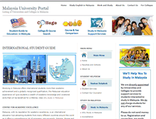 Tablet Screenshot of malaysiauniversity.net